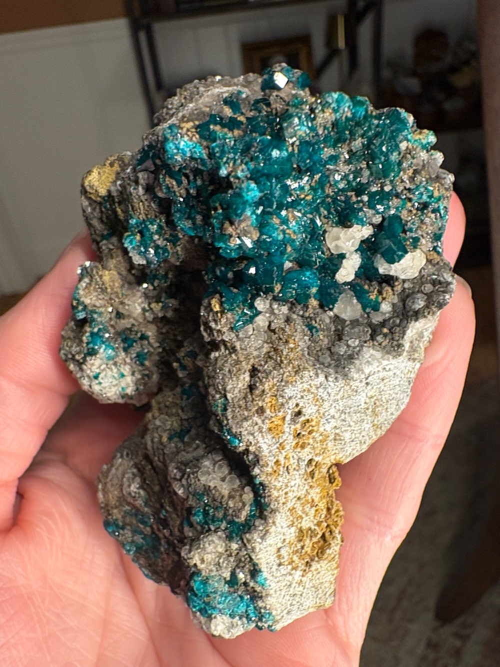Large Dioptase on Matrix